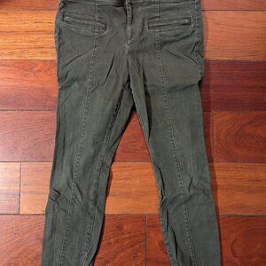 Loft outlet petite skinny ankle petite green olive pants